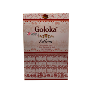 Räucherstäbchen Goloka Saffron Handrolles Masala Incense 15gx12