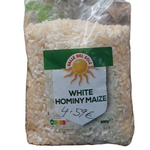 Weißen Hominy Maize 900g